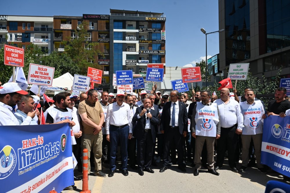 ARSLAN’DAN, VAN’DA İŞTEN ATILAN ÜYELERİMİZE GÜÇLÜ DESTEK