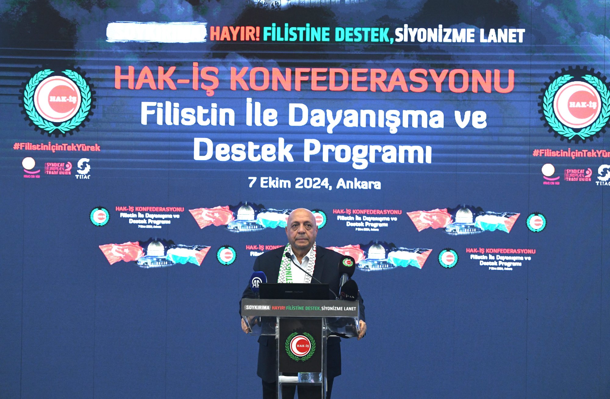 HAK-İŞ’TEN BÜYÜK FİLİSTİN DAYANIŞMASI