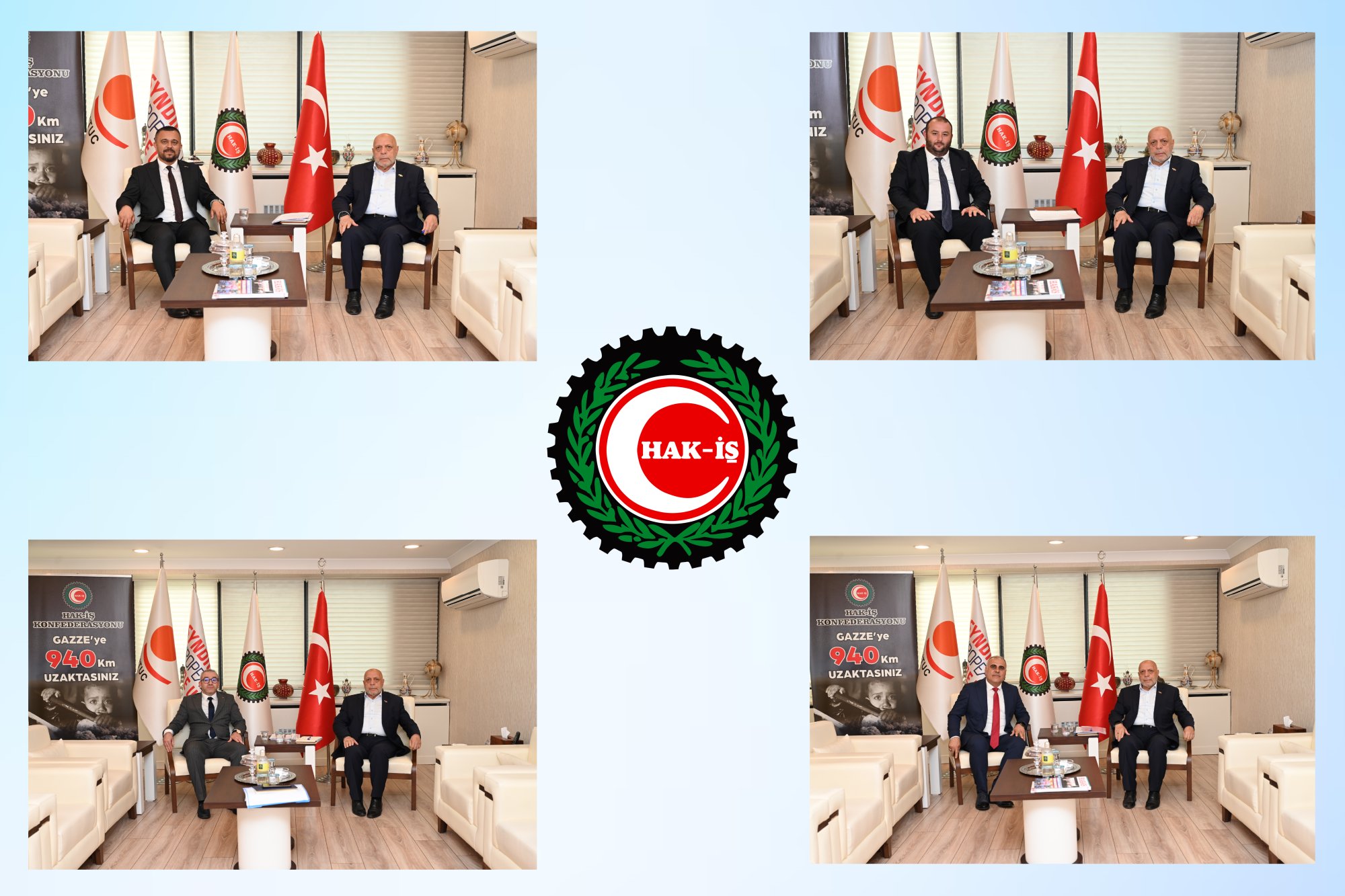 ARSLAN HAK-İŞ İL BAŞKANI VE ŞUBE BAŞKANLARINI KABUL ETTİ