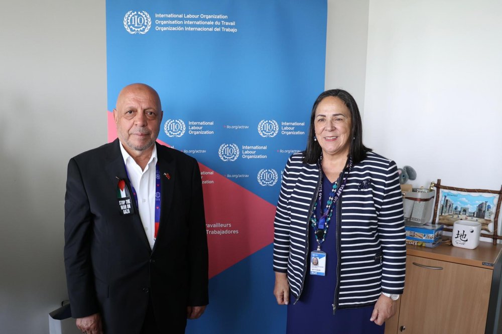 ARSLAN, ILO ACTRAV İŞÇİ GRUBU BAŞKANI ANDRE İLE BİR ARAYA GELDİ