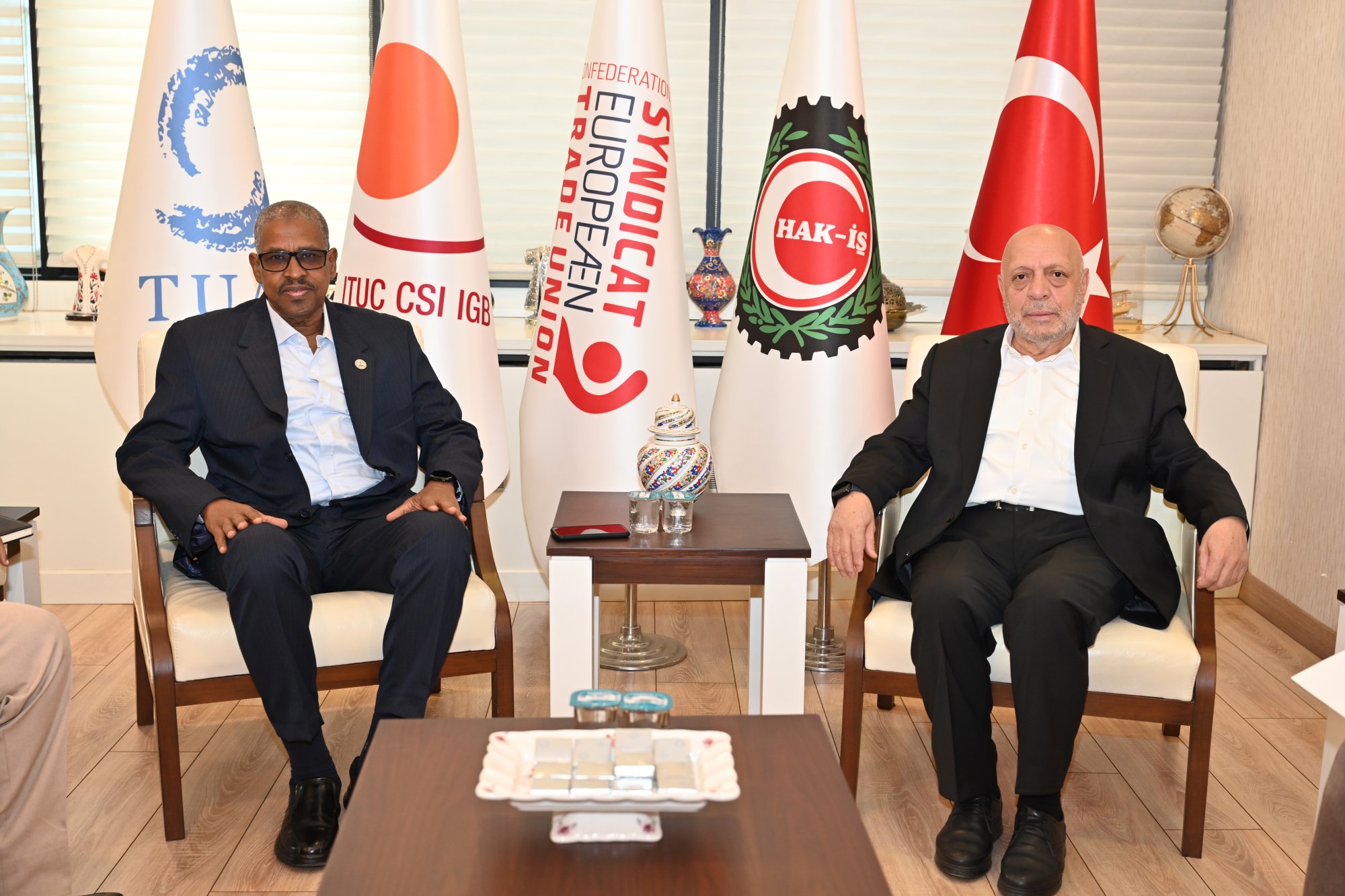 ARSLAN, SWTUF BAŞKANI ABDULGADIR İLE GÖRÜŞTÜ