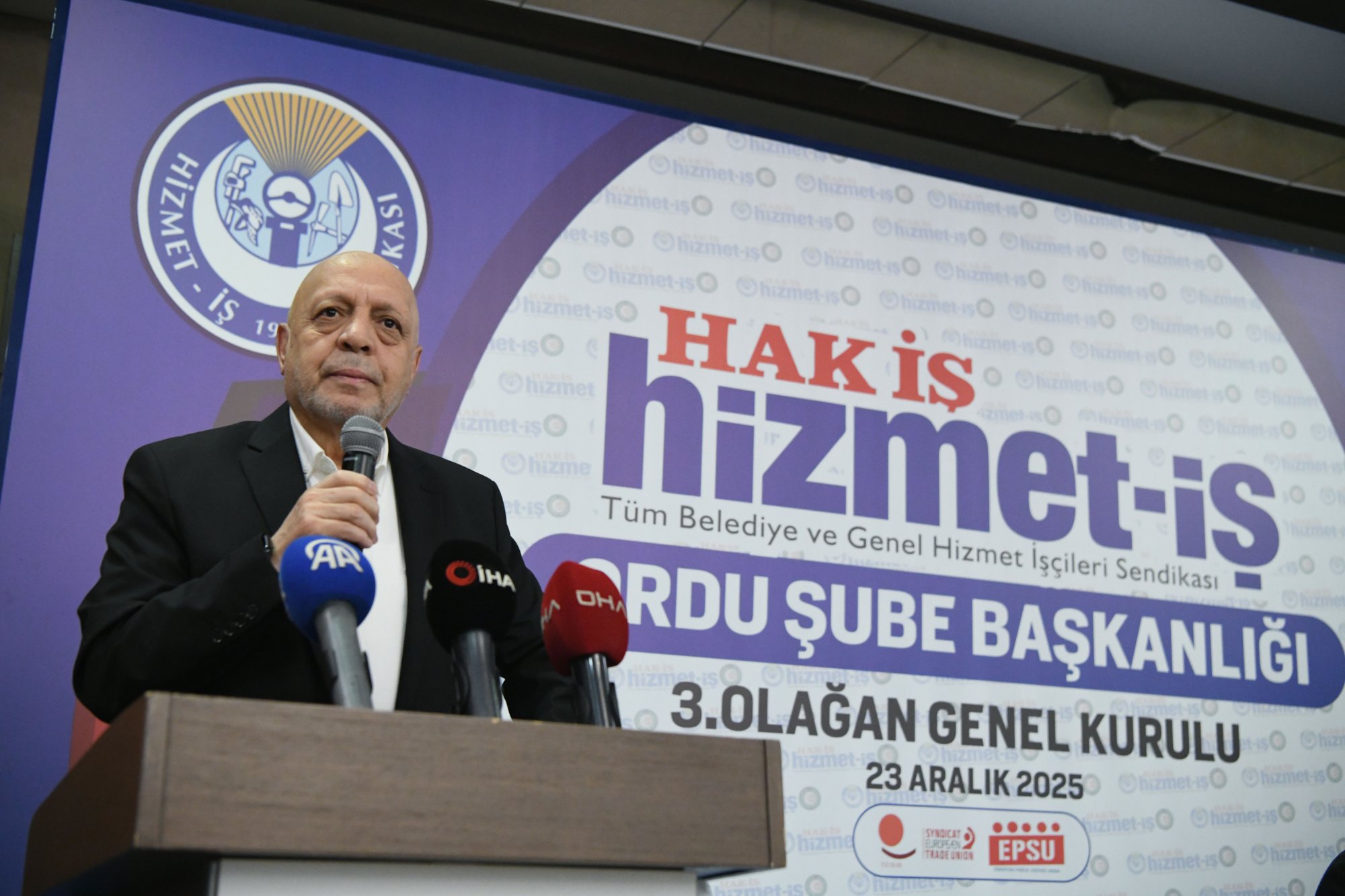 ARSLAN, ORDU’DA ŞUBE GENEL KURULUNA KATILDI