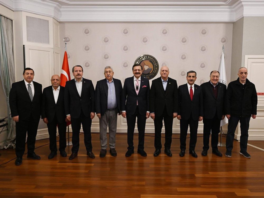 TÜRKİYE AB-KİK HEYETİ ÜYELERİ TOBB'DA BİR ARAYA GELDİ