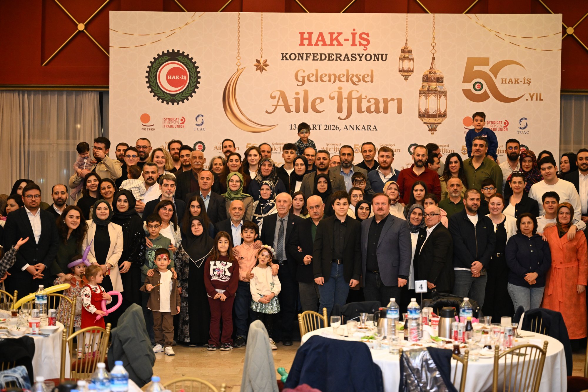 ARSLAN, HAK-İŞ GELENEKSEL AİLE İFTARINA KATILDI