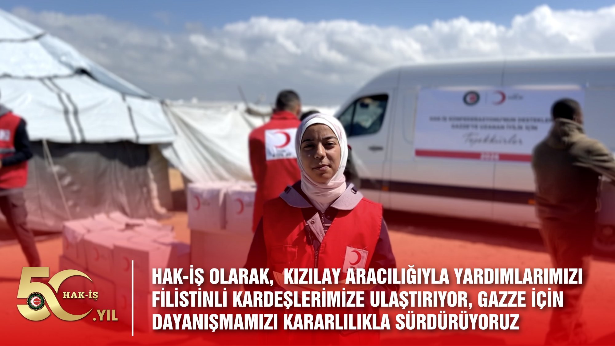 GAZZE İÇİN DAYANIŞMAMIZI BÜYÜTÜYOR, İNSANİ YARDIMLARIMIZI KESİNTİSİZ SÜRDÜRÜYORUZ