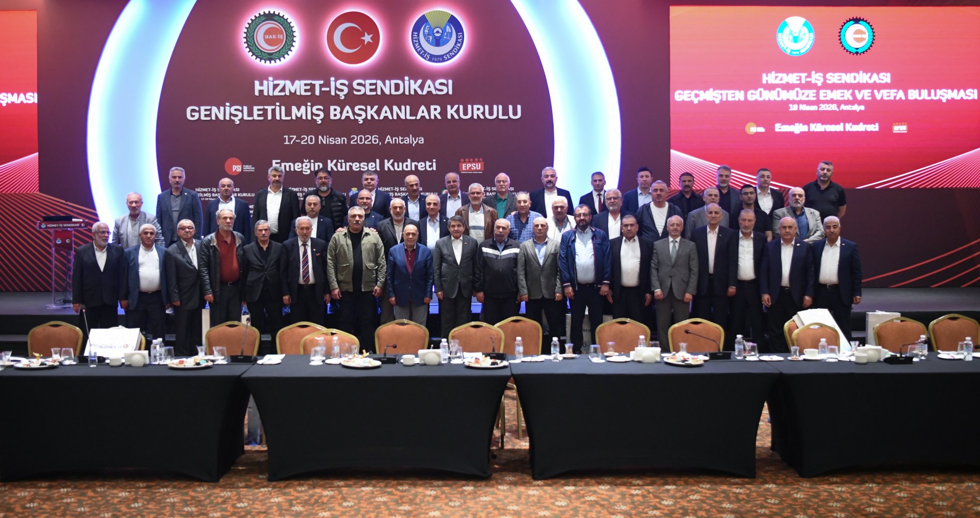 ARSLAN, HİZMET-İŞ SENDİKAMIZIN GEÇMİŞTEN GÜNÜMÜZE EMEK VE VEFA BULUŞMASINA KATILDI