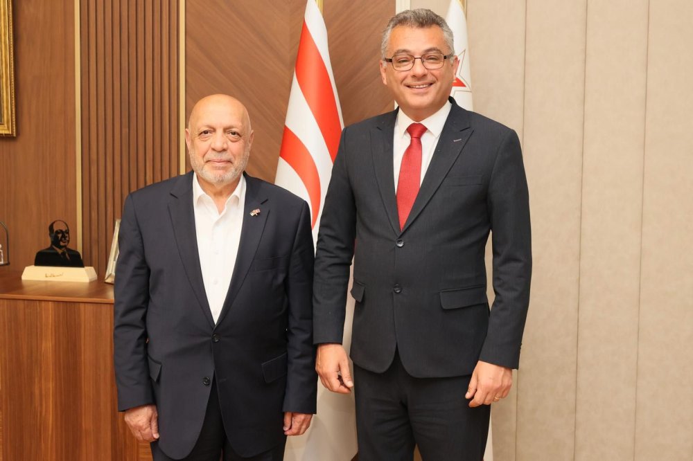 ARSLAN’DAN KKTC CUMHURBAŞKANI ERHÜRMAN’A HAYIRLI OLSUN ZİYARETİ